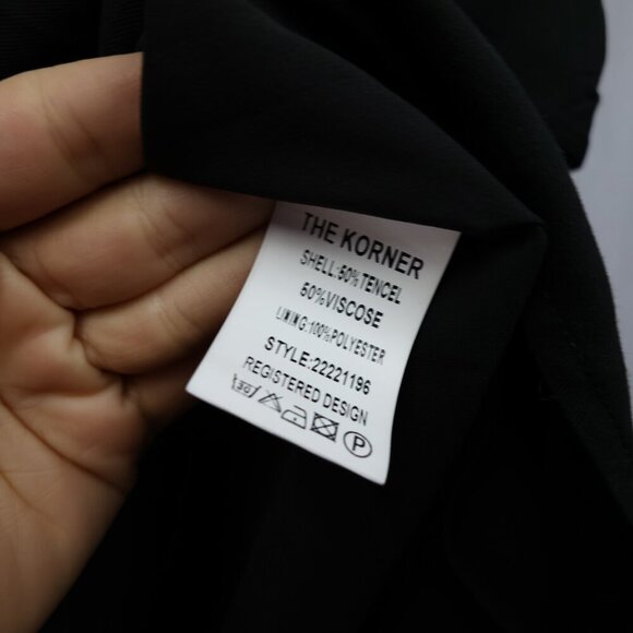 Anthropologie The Korner Black Bow-Tie Elegant Puff Sleeve Shift Dress - Small - Picture 8 of 12